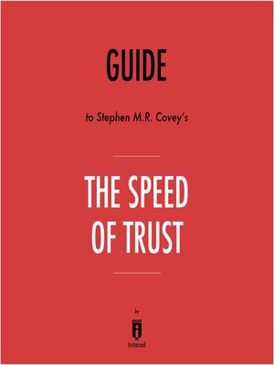 cover image of Guide to Stephen M.R. Covey's the Speed of Trust by Instaread